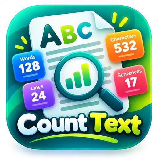 Count Text Logo